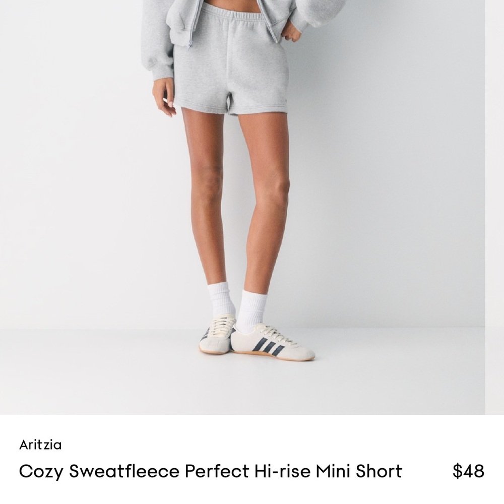 Aritzia TNA Sweatfleece Mini Short